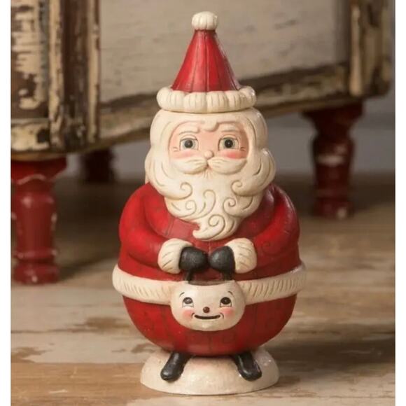 Bethany Lowe Johanna Parker St Nick Jolly Santa Jar - Thumbnail 4